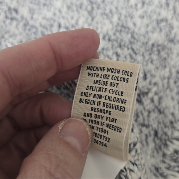 L.L. Bean Open Front Cardigan 100% Cotton Grey Warm Cozy Comfy Womens Sz Large - Picture 9 of 10